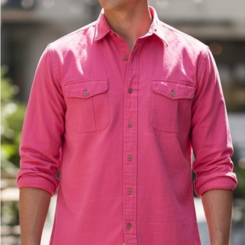 Polo Ralph Lauren Mens L Classic Fit Sag Harbor Red Chino Workshirt NWT $168